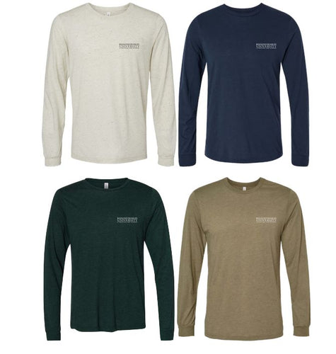 TRIBLEND LONG SLEEVE TEE (multiple colors)